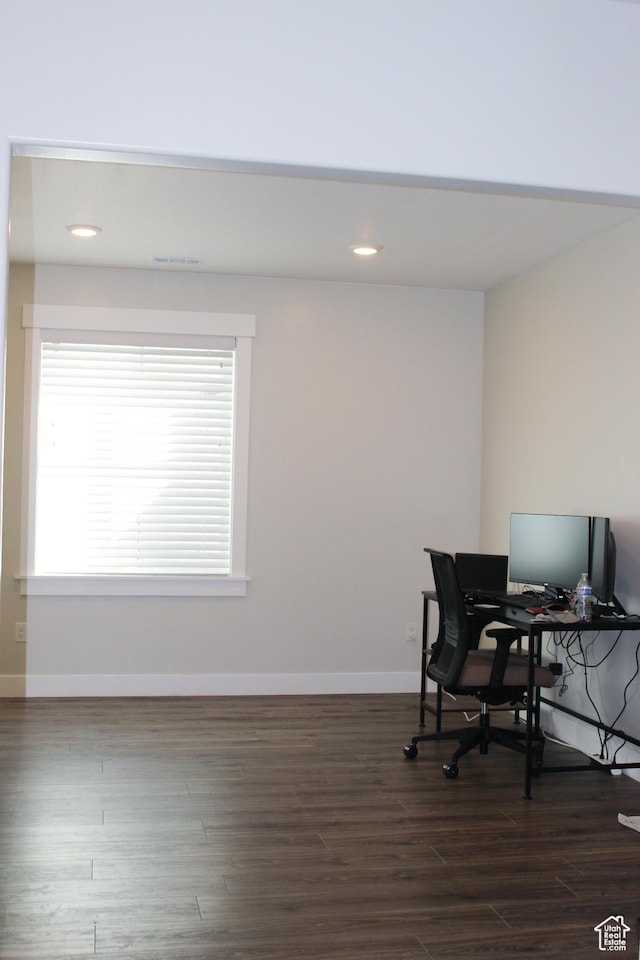 13693 S Blayde Dr, Herriman, UT 84096 - office with plenty of natural light, wood finished floors, and recessed lighting