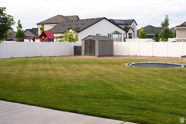 13693 S Blayde Dr, Herriman, UT 84096 - fenced backyard with a shed and a residential view