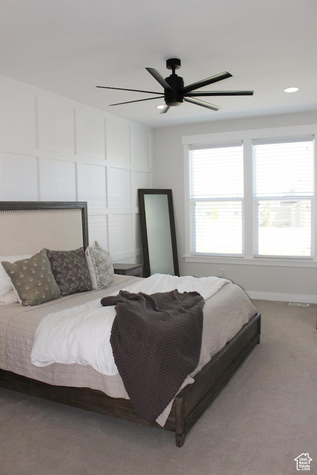13693 S Blayde Dr, Herriman, UT 84096 - bedroom with carpet flooring and ceiling fan