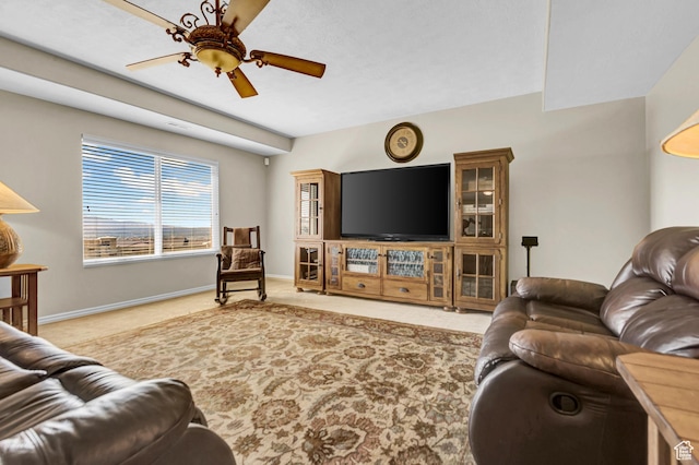 285 E Brayden Way, Draper, UT 84020 - living area with carpet flooring and ceiling fan