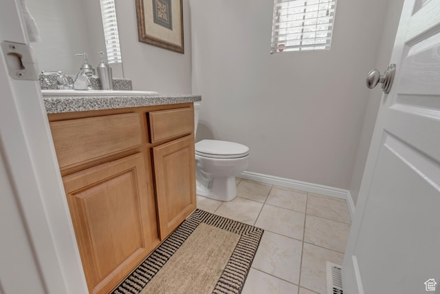 5436 W Brentford Ct, West Valley City, UT 84120 - bathroom with vanity and tile patterned floors