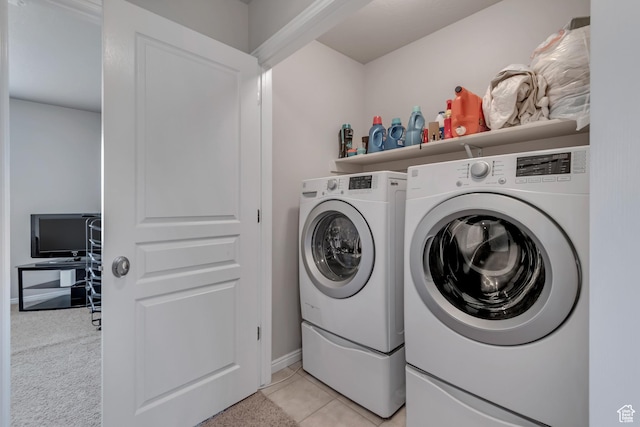 5436 W Brentford Ct, West Valley City, UT 84120 - laundry room featuring washing machine and clothes dryer and baseboards