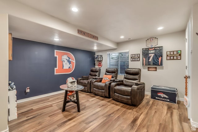 5436 W Brentford Ct, West Valley City, UT 84120 - cinema with wood finished floors and recessed lighting