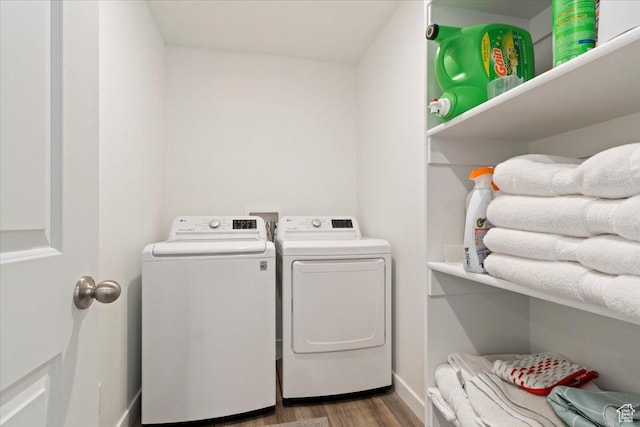 661 W 1920 S Unit 1070, Provo, UT 84601 - laundry room with independent washer and dryer and wood finished floors