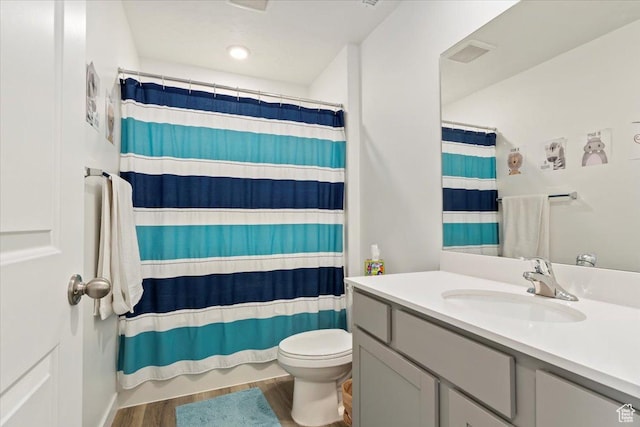 661 W 1920 S Unit 1070, Provo, UT 84601 - full bathroom featuring vanity, wood finished floors, and curtained shower