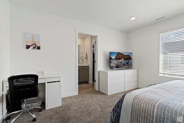 661 W 1920 S Unit 1070, Provo, UT 84601 - bedroom featuring carpet floors, an office area, and recessed lighting