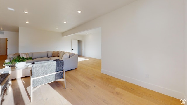 683 N Heritage St, Mapleton, UT 84664 - living area with light wood finished floors and recessed lighting