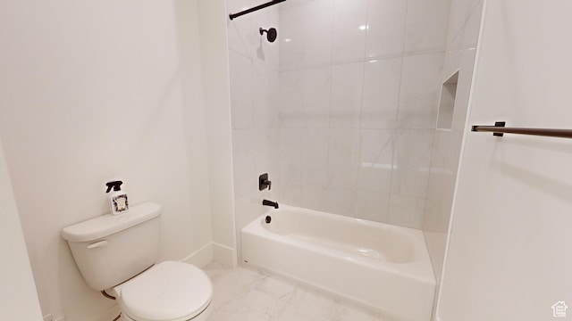 683 N Heritage St, Mapleton, UT 84664 - full bath featuring shower / washtub combination and marble look tiles