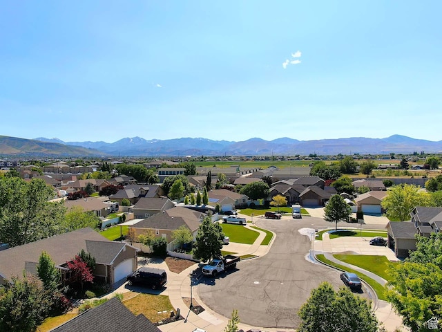 3818 W Alena Cv S, Riverton, UT 84065 - aerial view of residential area featuring mountains