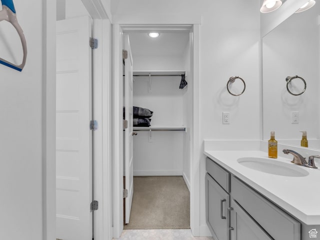 5251 W Linley Ct, Herriman, UT 84096 - bathroom with vanity and a spacious closet