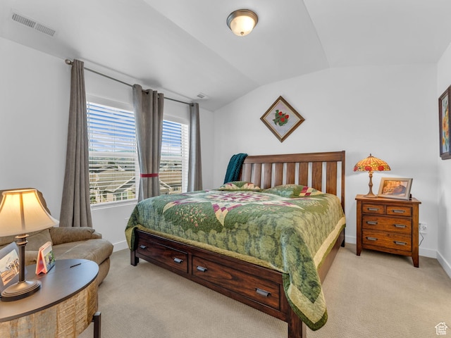 5251 W Linley Ct, Herriman, UT 84096 - bedroom with light colored carpet and lofted ceiling