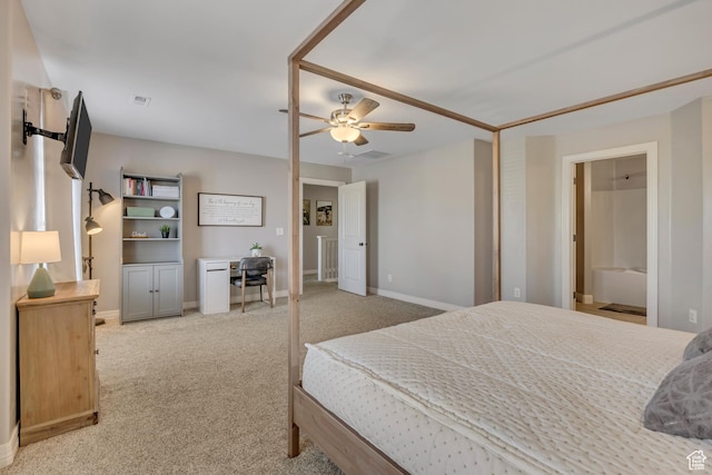 9209 N Prairie Dunes Way, Eagle Mountain, UT 84005 - bedroom featuring carpet floors and ceiling fan