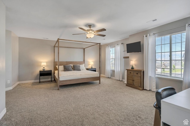 9209 N Prairie Dunes Way, Eagle Mountain, UT 84005 - bedroom with carpet flooring and ceiling fan