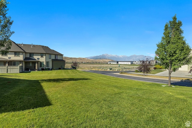 9209 N Prairie Dunes Way, Eagle Mountain, UT 84005 - view of yard featuring a mountain view