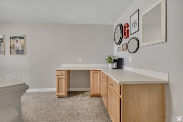 9209 N Prairie Dunes Way, Eagle Mountain, UT 84005 - unfurnished office with light colored carpet and built in study area