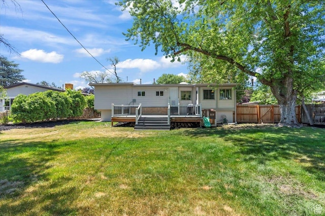 1543 E Spring Run Dr, Salt Lake City, UT 84117 - back of property featuring a deck