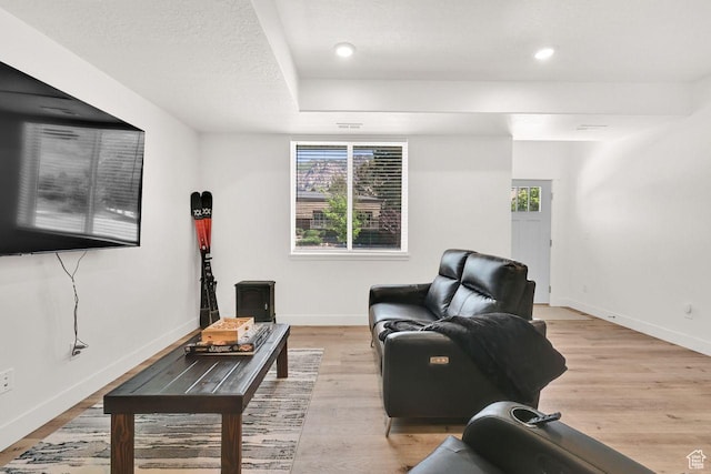 1281 16th St Unit 1281, Ogden, UT 84404 - living area featuring light wood-type flooring and recessed lighting