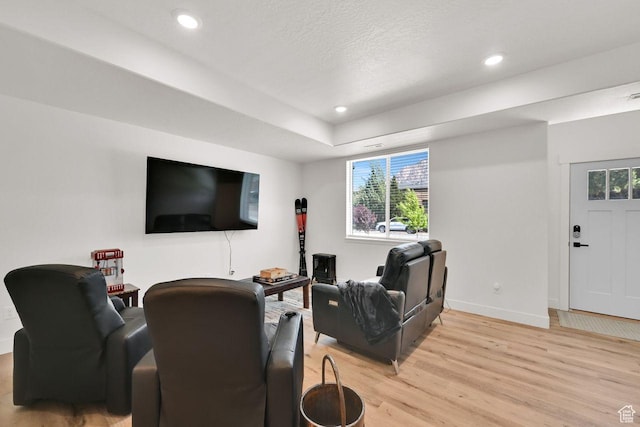 1281 16th St Unit 1281, Ogden, UT 84404 - home theater room with light wood-style flooring and recessed lighting