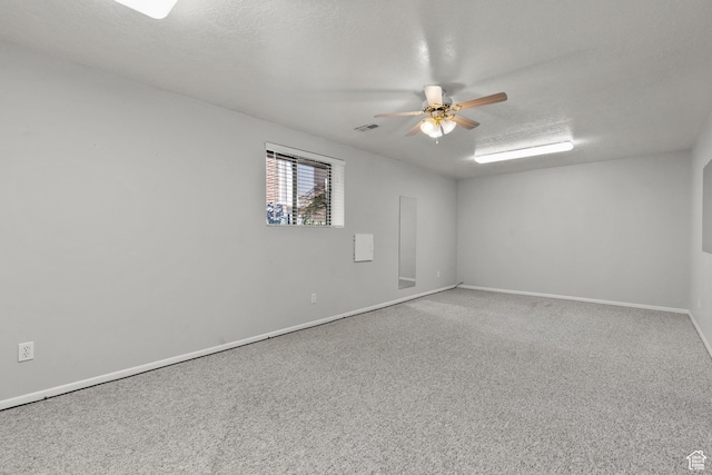 2522 E 1950 N, Layton, UT 84040 - unfurnished room with a ceiling fan, carpet floors, and a textured ceiling