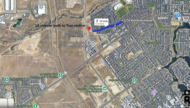 5254 W Burntside Ave, South Jordan, UT 84009 - aerial view of property's location