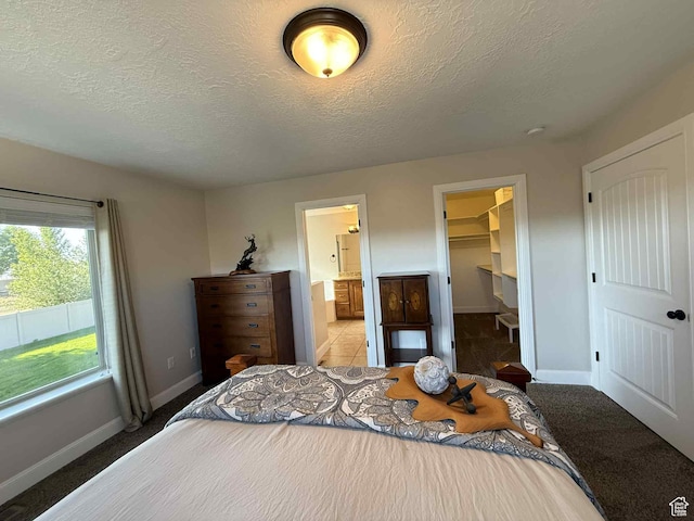 420 N Josephine Ln, Price, UT 84501 - bedroom featuring a textured ceiling, a walk in closet, ensuite bathroom, and a closet