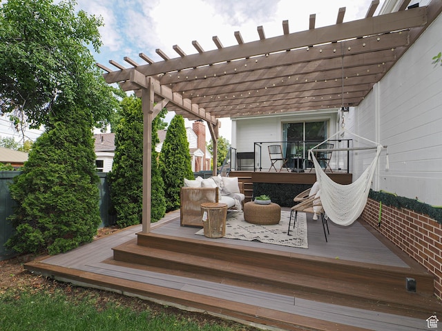 2512 E Redondo Ave S, Salt Lake City, UT 84108 - deck with a pergola