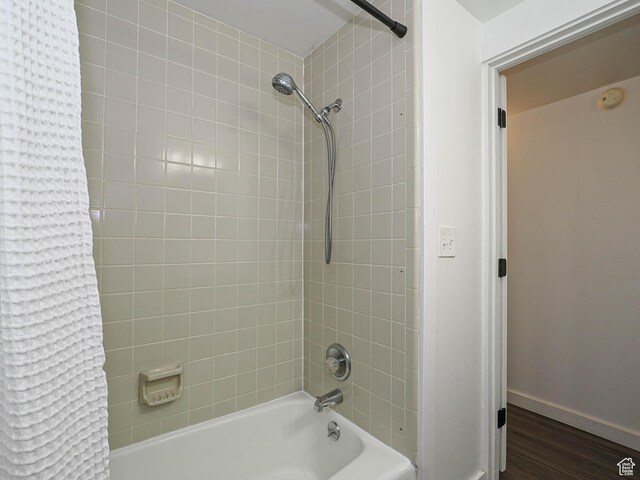 2512 E Redondo Ave S, Salt Lake City, UT 84108 - full bath with shower / bath combo and wood finished floors