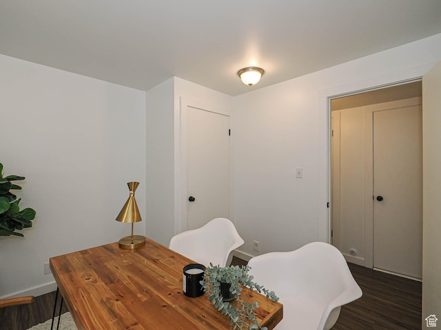 2512 E Redondo Ave S, Salt Lake City, UT 84108 - office area with dark wood-style flooring and baseboards