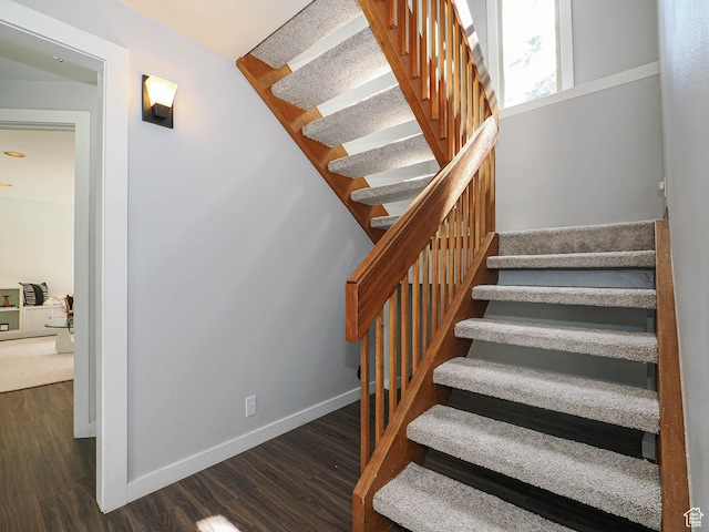 2512 E Redondo Ave S, Salt Lake City, UT 84108 - stairs featuring wood finished floors