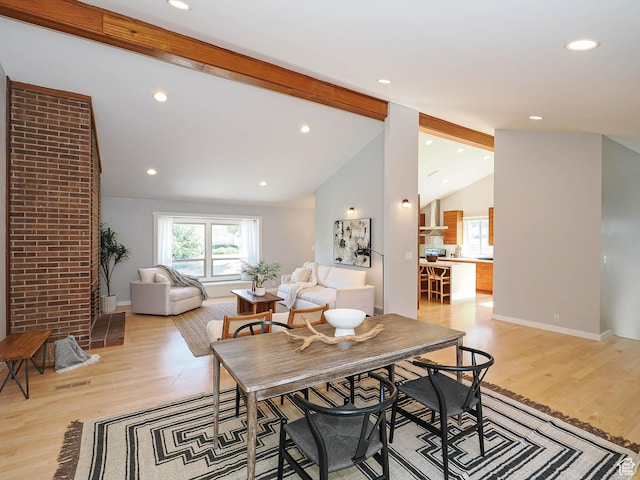 2512 E Redondo Ave S, Salt Lake City, UT 84108 - dining area featuring light wood finished floors and recessed lighting