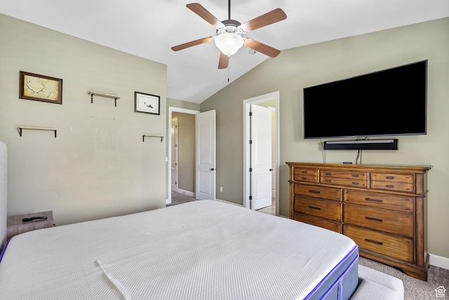998 W 950 N, Orem, UT 84057 - carpeted bedroom with lofted ceiling and a ceiling fan