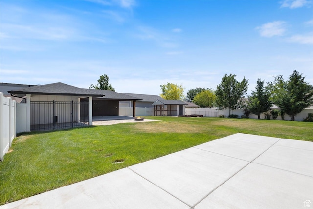 11989 S 3600 W, Riverton, UT 84065 - fenced backyard with a patio