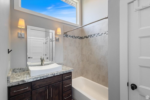 11989 S 3600 W, Riverton, UT 84065 - bathroom featuring vanity and shower / bath combination