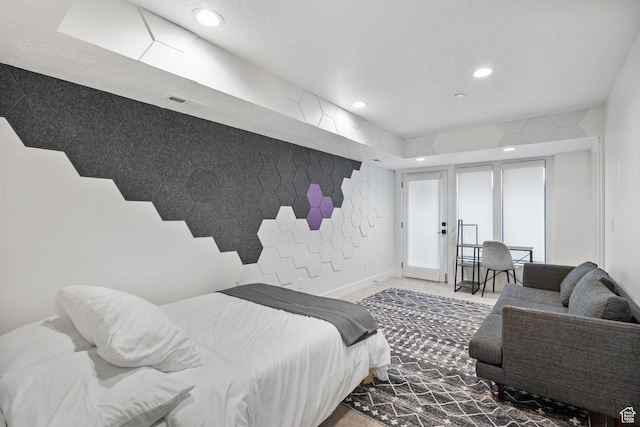 615 E 100 S Unit 1, Salt Lake City, UT 84102 - carpeted bedroom with recessed lighting and baseboards