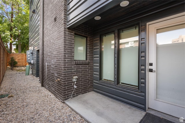 615 E 100 S Unit 1, Salt Lake City, UT 84102 - doorway to property with brick siding