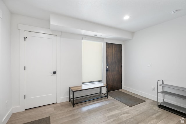 615 E 100 S Unit 1, Salt Lake City, UT 84102 - foyer featuring wood finished floors and recessed lighting