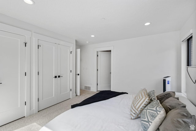 615 E 100 S Unit 1, Salt Lake City, UT 84102 - bedroom featuring light colored carpet and recessed lighting