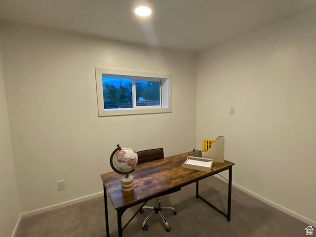 1740 N 1400 W, Provo, UT 84604 - office area featuring dark carpet and baseboards