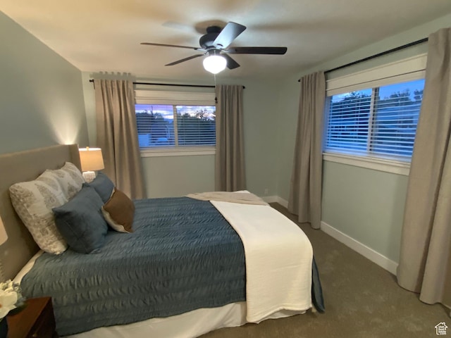 1740 N 1400 W, Provo, UT 84604 - carpeted bedroom with baseboards and a ceiling fan