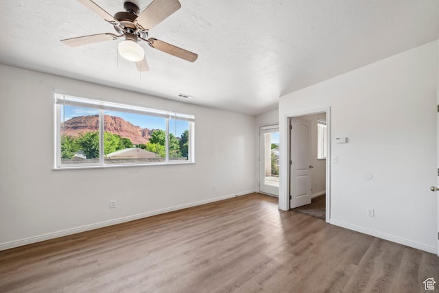 35 E 600 S Unit B202, Ivins, UT 84738 - unfurnished room featuring wood finished floors, ceiling fan, and lofted ceiling