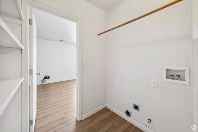35 E 600 S Unit B202, Ivins, UT 84738 - laundry room featuring hookup for a washing machine, wood finished floors, and electric dryer hookup