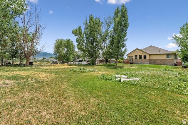 2828 W Gentile St, Layton, UT 84041 - view of grassy yard featuring a mountain view