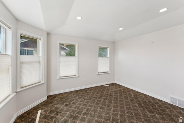 2828 W Gentile St, Layton, UT 84041 - carpeted spare room with recessed lighting and vaulted ceiling