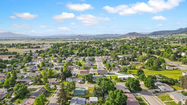421 S 90 W, Richmond, UT 84333 - aerial view of residential area with mountains