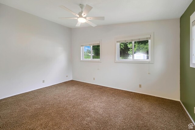 421 S 90 W, Richmond, UT 84333 - spare room featuring carpet floors and ceiling fan