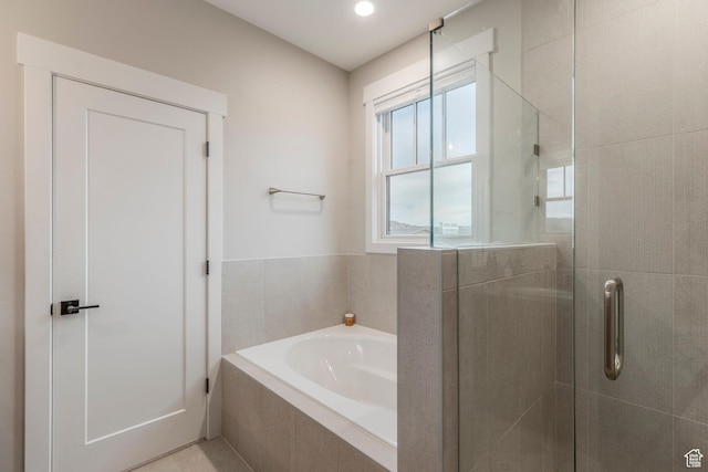 11721 N Shoreline Dr, Hideout, UT 84036 - full bathroom with a garden tub and a stall shower