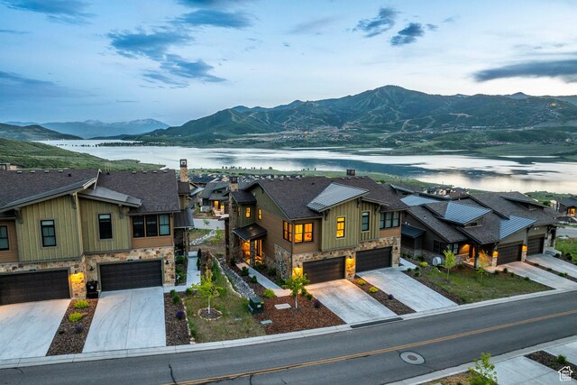 11721 N Shoreline Dr, Hideout, UT 84036 - view of mountain backdrop featuring a nearby body of water