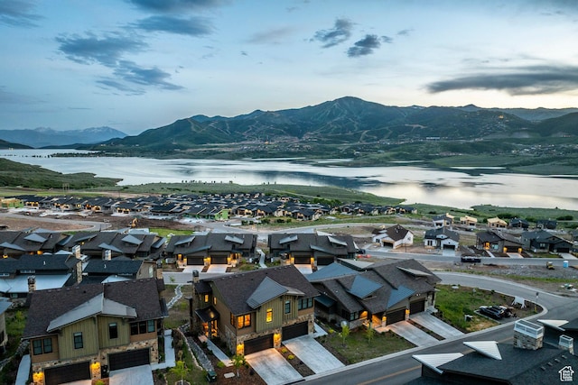 11721 N Shoreline Dr, Hideout, UT 84036 - view of mountain backdrop with a large body of water and nearby suburban area