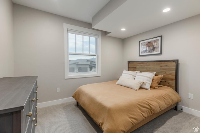 11721 N Shoreline Dr, Hideout, UT 84036 - carpeted bedroom featuring baseboards and recessed lighting