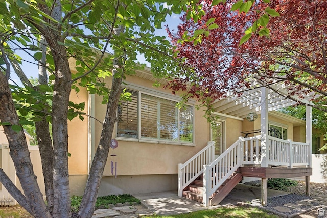1369 E Farm Dr, Murray, UT 84117 - back of house with stucco siding